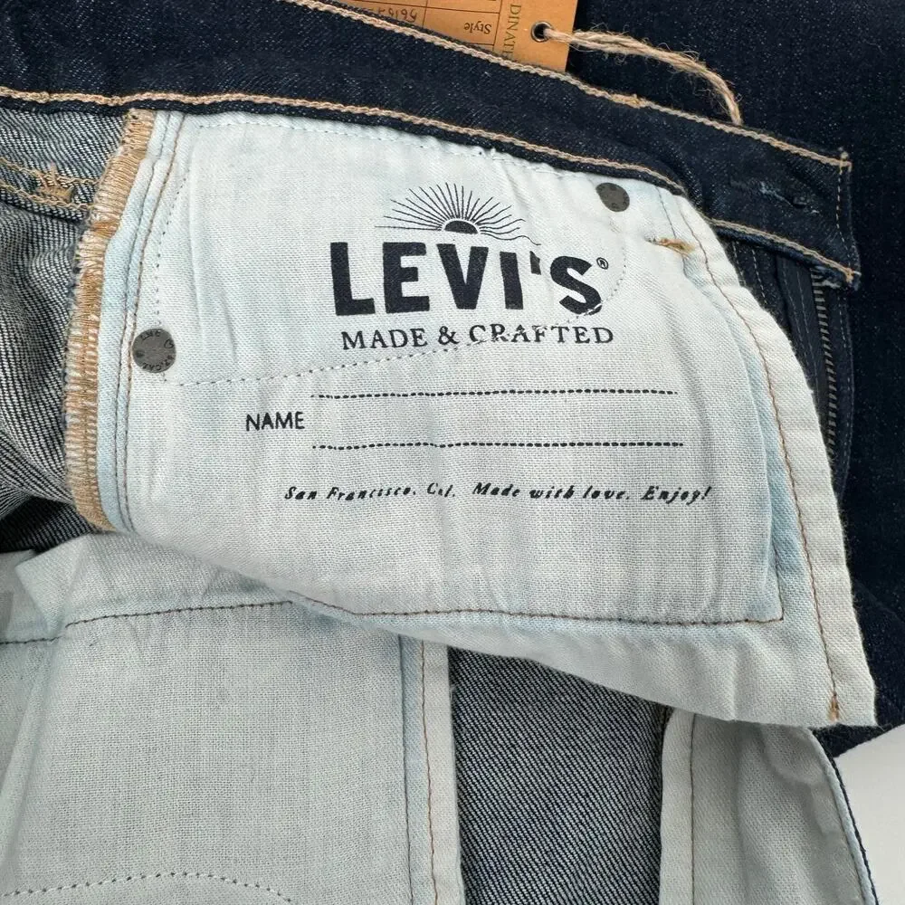 Levi's Made & Crafted Stem Flare Jeans Blue Anthro Mid Rise Boho Casual Size 27